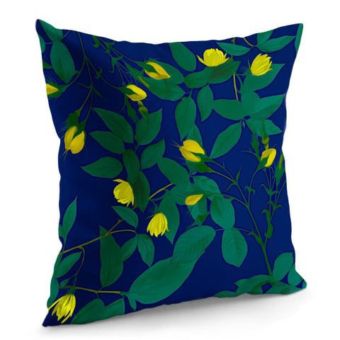 Image of Yellow Buds Pillow Cover