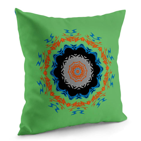 Image of Multicolor Circular Print Pillow Cover