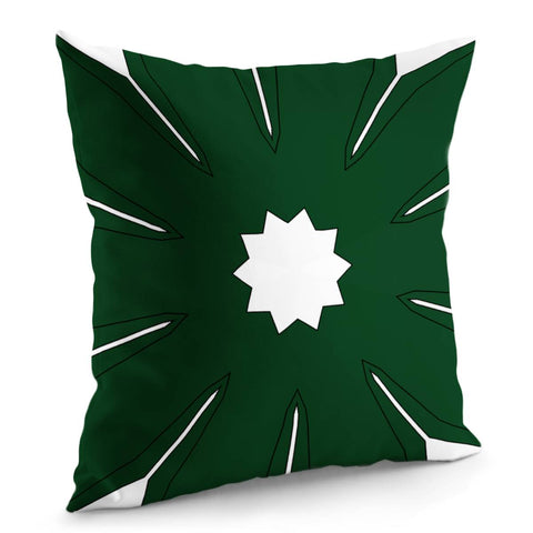 Image of Leafy Pattern Pillow Cover