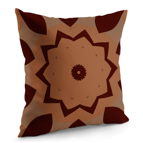 Image of Dark And Light Brown Pattern Pillow Cover