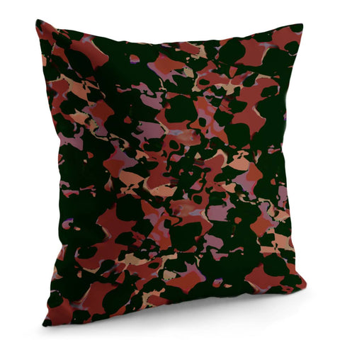 Image of Dark Abstract Camo Print Pillow Cover