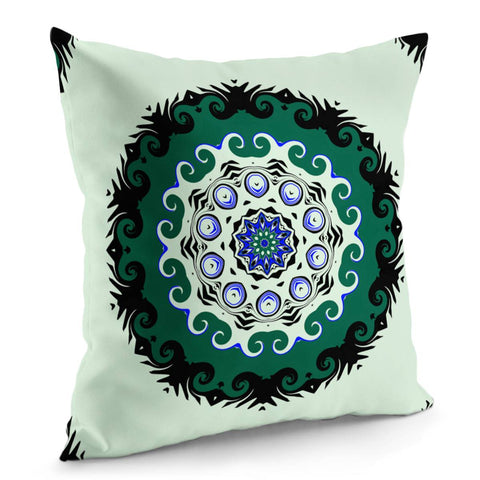 Image of Green Alien Art Pillow Cover