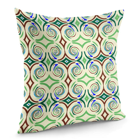 Image of Light Green Pattern Pillow Cover