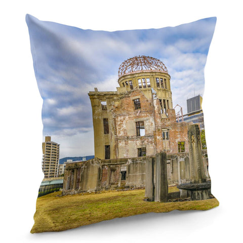 Image of Hiroshima Peace Park, Hiroshima, Japan Pillow Cover