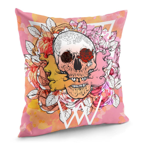 Image of Skull Pillow Cover