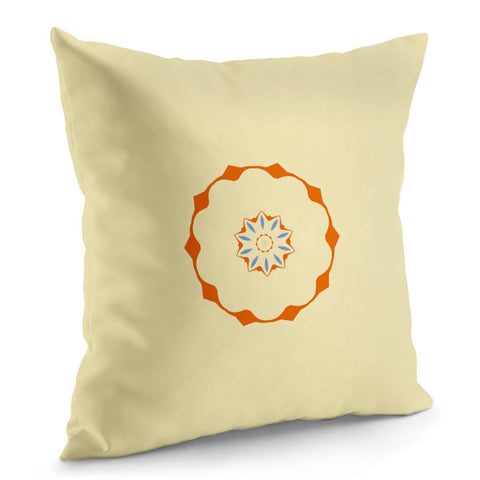 Image of Cream White Pattern Pillow Cover