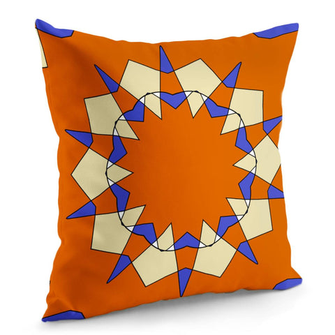 Image of Colorful Spikes Pattern Pillow Cover