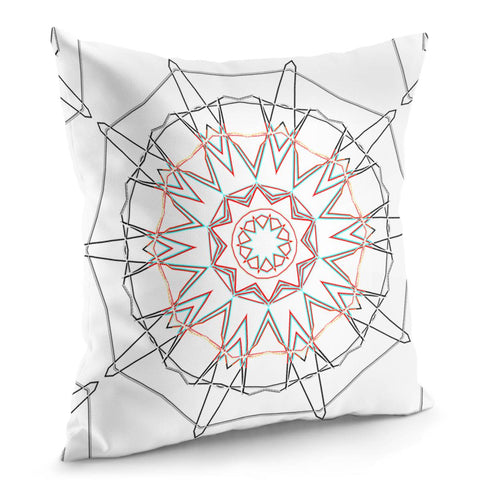 Image of Wire On White Pattern Pillow Cover