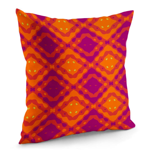 Image of Orange And Purple Shapes Pillow Cover