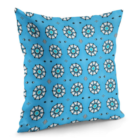 Image of Cool Snowflake Pattern Pillow Cover