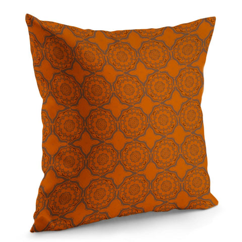 Image of Gray And Brown Pattern Pillow Cover