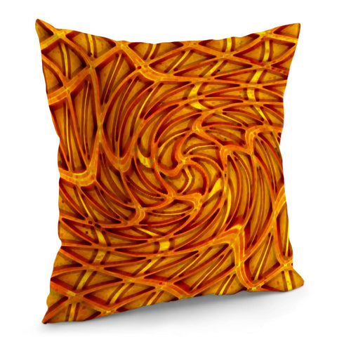 Image of Orange Swirls Pillow Cover