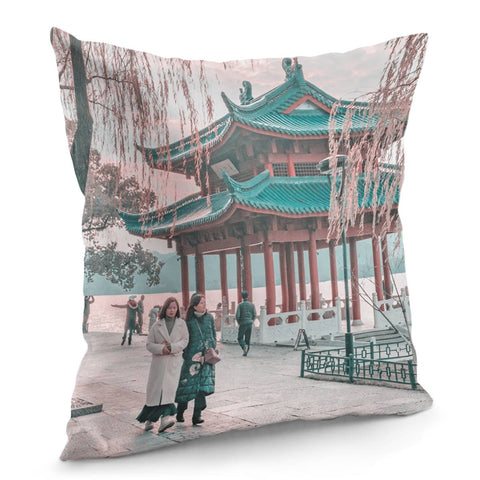 Image of West Lake, Hangzhou, China Pillow Cover