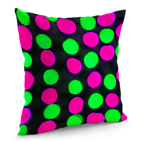 Image of Chartreuse & Pink Dots Pillow Cover