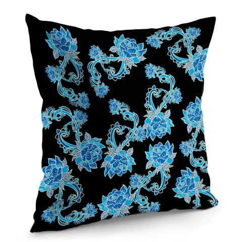 Image of Blue Pillow Cover