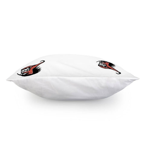 Image of Ugly Monster Fish Drawing Pillow Cover