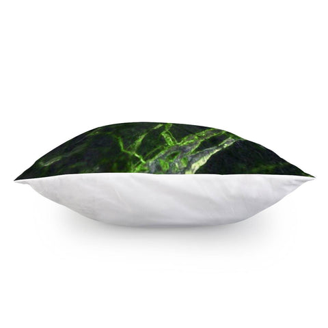 Image of Black And Green Marble Print Pillow Cover