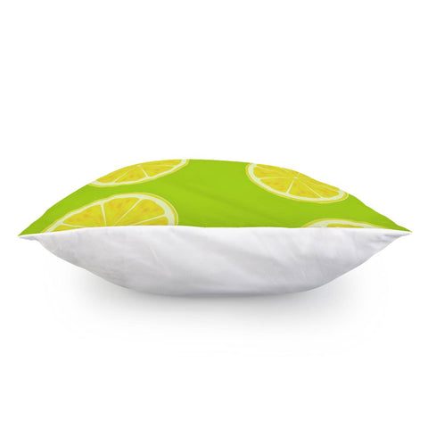 Image of Lemon Halves Green Pattern Pillow Cover