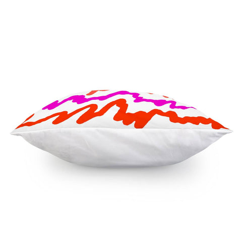 Image of Multicolored Scribble Abstract Pattern Pillow Cover