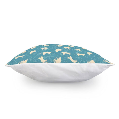 Image of Swirl And Cats Pillow Cover