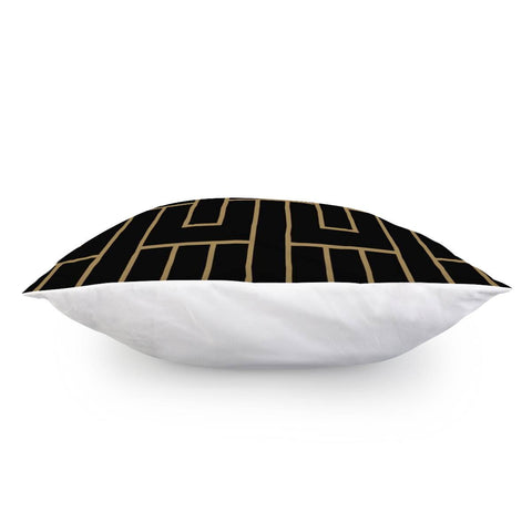 Image of Gold Maze Pillow Cover