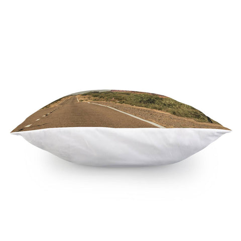 Image of Empty Highway Landscape, La Rioja, Argentina Pillow Cover