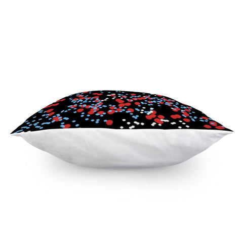 Image of Multicolored Bubbles Motif Abstract Pattern Pillow Cover