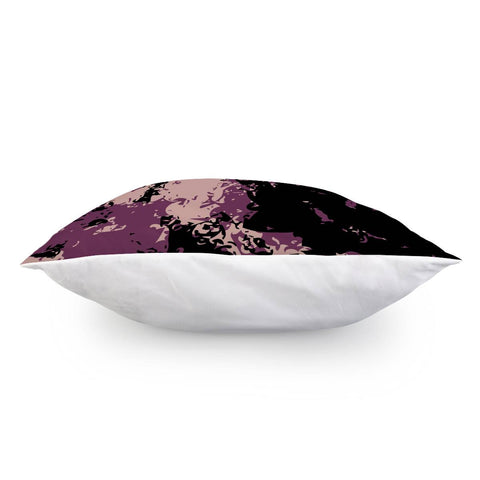 Image of Rose Tan & Magenta Purple Pillow Cover