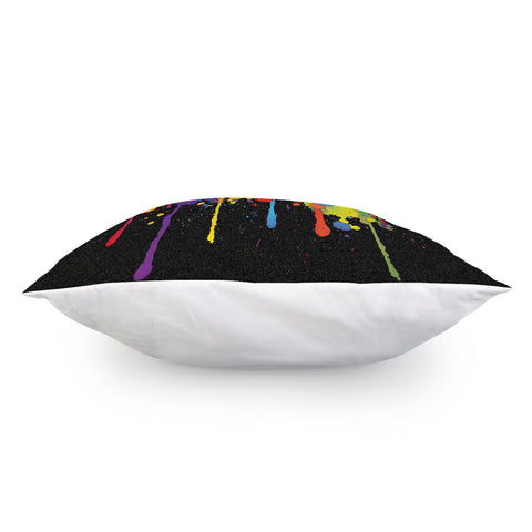 Image of Crazy Multicolored Double Running Splashes Pillow Cover