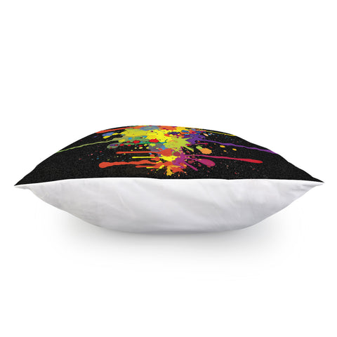 Image of Crazy Multicolored Double Running Splashes Vertical Pillow Cover