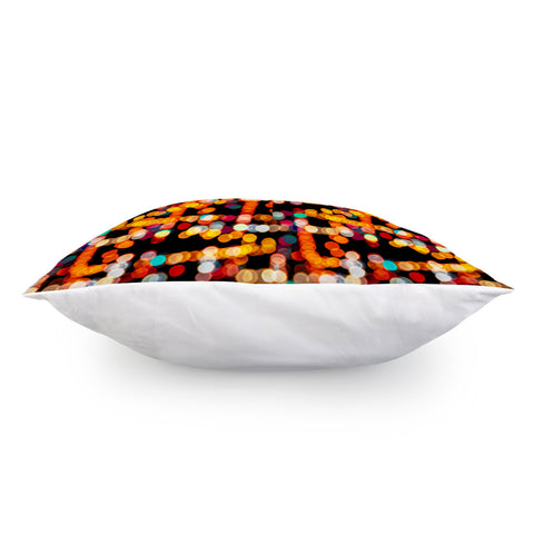 Image of Multicolored Bubbles Pattern Pillow Cover