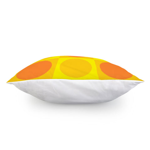 Image of Orange And Yellow Shapes Pillow Cover