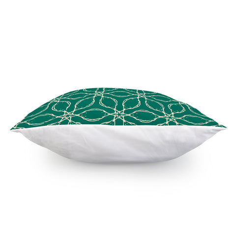 Image of Ultramarine Green & Winter White Pillow Cover