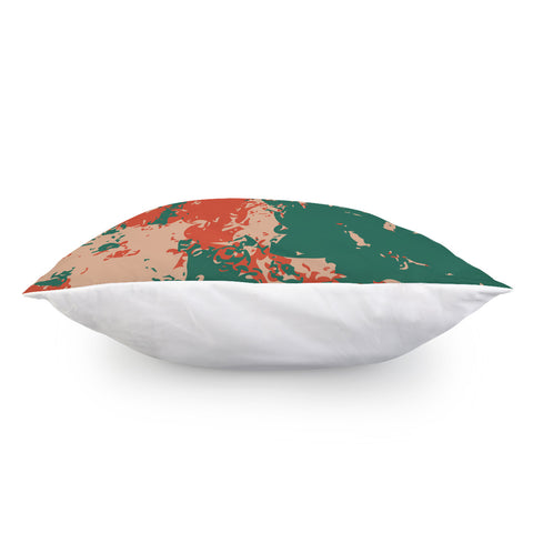 Image of Ultramarine Green, Mandarin Red & Peach Nougat Pillow Cover