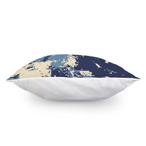 Image of Blue Depths, Niagara & Almond Oil Pillow Cover
