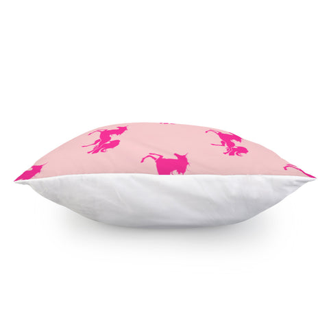Image of Pink Unicorn Pattern Pillow Cover