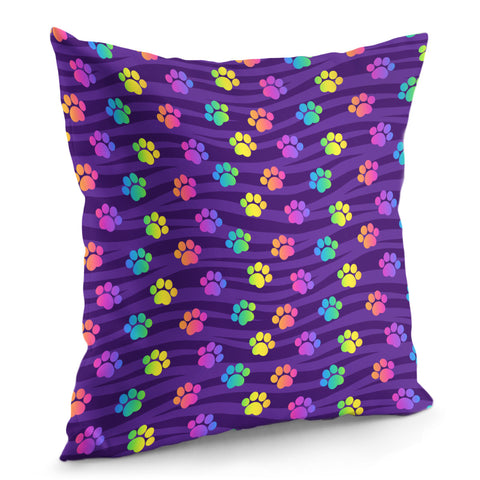 Image of Funky Rainbow Pattern Pillow Cover