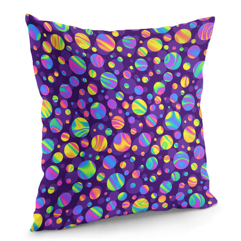 Image of Funky Rainbow Pattern Pillow Cover