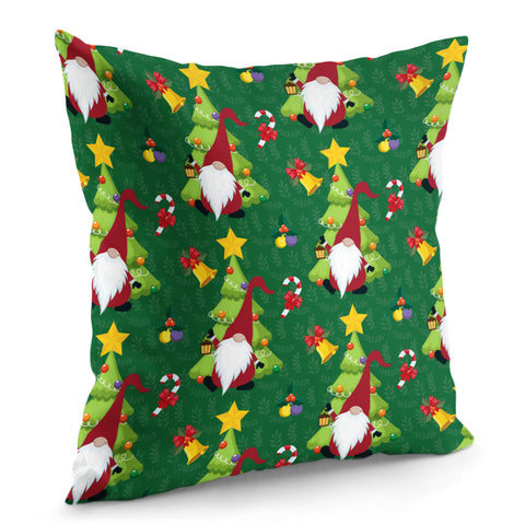 Image of Green Christmas Gnome Pillow Cover