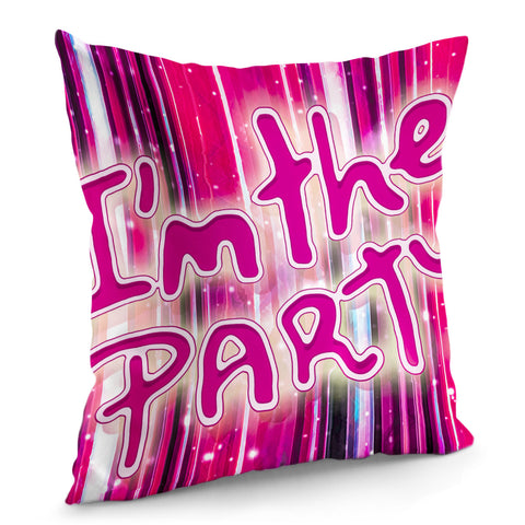Image of Party Concept Typographic Design Pillow Cover