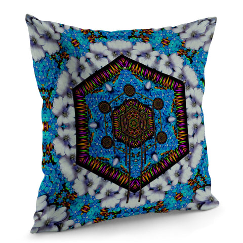 Image of Temple Mandala  Of Candle Lights And A Touch Of Summer Pillow Cover