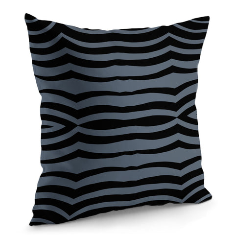 Image of Minimalism Black Blue Pillow Cover