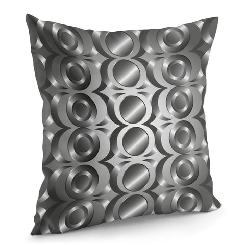 Image of Silver Silk Pillow Cover