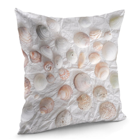 Image of Mollusk Shells Pattern Pillow Cover