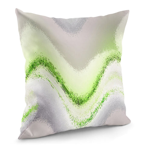 Image of Chevron Green Textured Pillow Cover