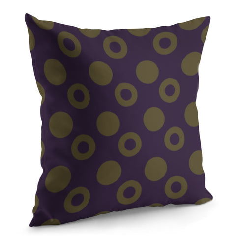 Image of Brown Rounds Pillow Cover