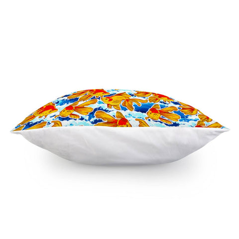 Image of Goldfish In The Waves Pillow Cover