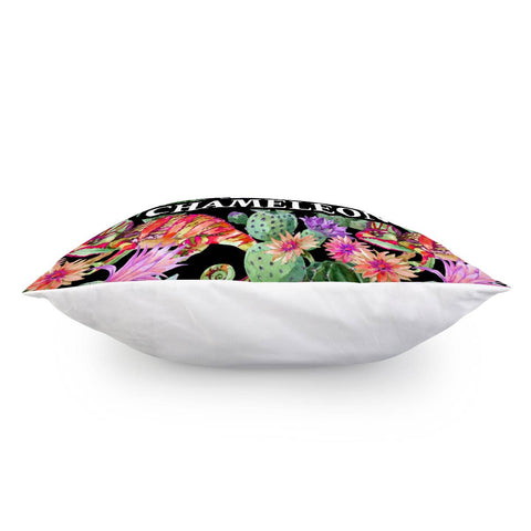 Image of Chameleon And Cactus Pillow Cover