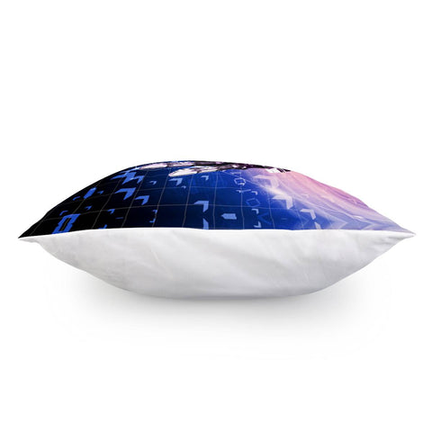 Image of Robot And Earth Pillow Cover