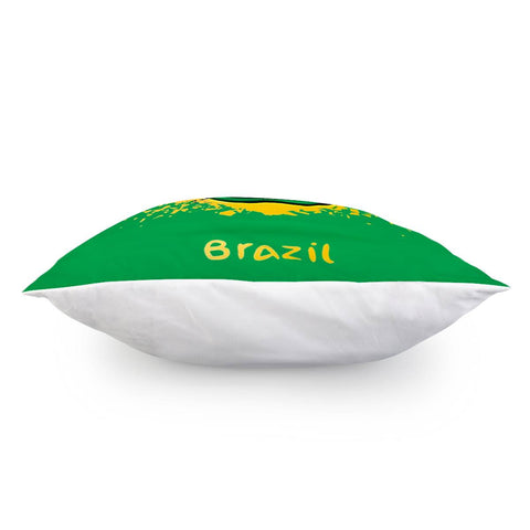 Image of Abstract Brazil Football Pillow Cover
